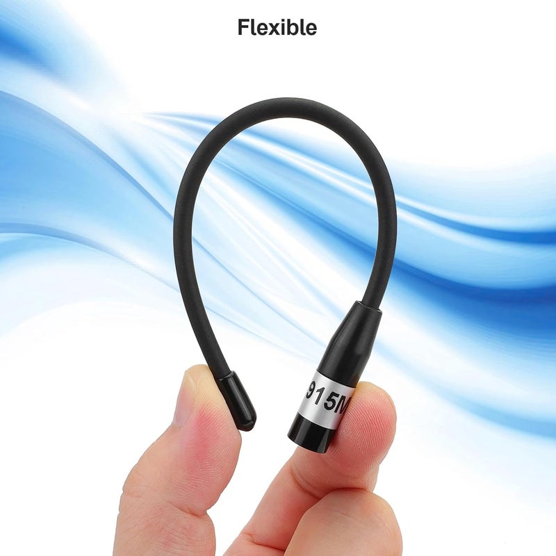 MakerHawk 915MHz Antenna 10dBi Gain for Meshtastic LoRa Long Range Soft Whip Antenna, 17cm Omni SMA Male Black (2 Pack) - Image 4